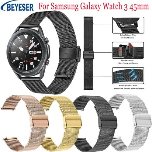 New 22MM Milanese Watch Band For Samsung Galaxy Watch 46mm Gear S3 For Huami Amazfit GTR 47mm Band For Galaxy Watch 3 45mm Strap
