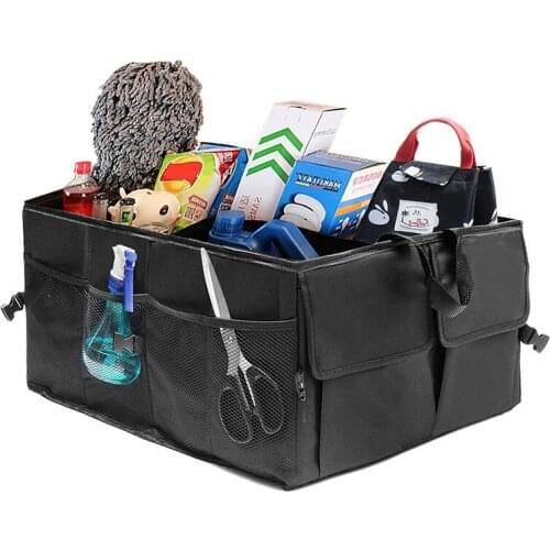Strong Car Trunk Organizer Collapsible Oxford Cloth Cargo Storage Box Bag For Auto Car SUV Truck Box Universal Car Accessories