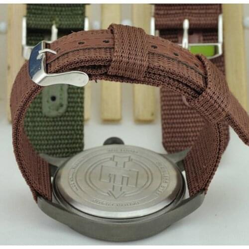 Simple Watch Band Solid Color Strap Nylon Mesh Watchbands 20mm 22mm 24mm Women Men Sport Watches Belt Accessories AC889