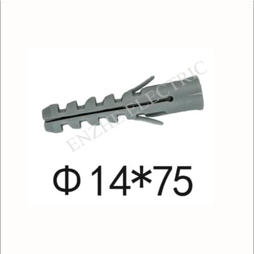 Gray PE self-tapping screw plastic expansion tube M14*75mm nylon column expansion screw wall plug Rubber stopper bolt M6 M8 M10