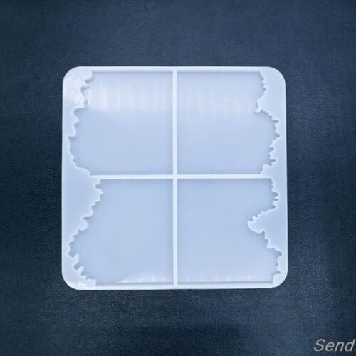 Agate Coaster Resin Casting Mold Silicone Jewelry Making Epoxy Mould Crafts