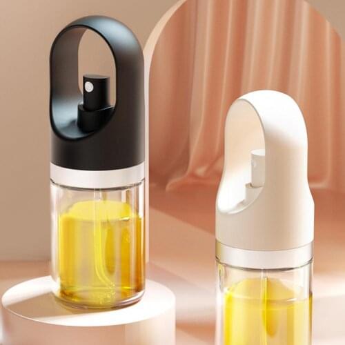 Glass Lightweight Barbecue Meat Oil Dispenser Screw-thread Mouth Oil Dispenser Bottle Transparent for Roasting