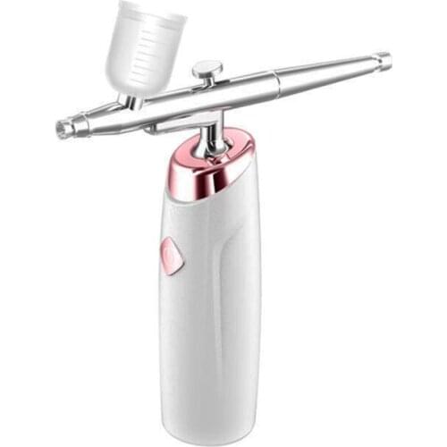 Top 0.3mm Mini Air Compressor Kit Air-Brush Paint Spray Gun Airbrush For Nail Art Tattoo Craft Cake Nano Fog Mist Sprayer