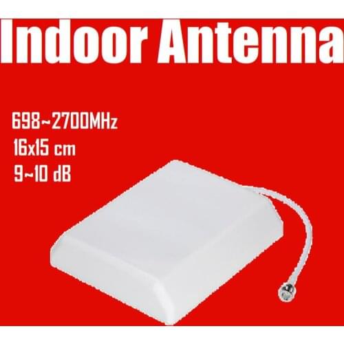 N male 700-2700MHz Indoor Panel Antenna 9dBi Internal Antenna for 2G 3G 4G Cell Mobile Phone Signal Booster Repeater Amplifier