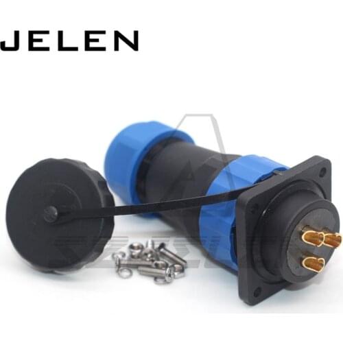 SD28 waterproof connector 2 3 4 5 6 7 9 10 12 14 16 19 22 24 26pin power cable wire male plug and female socket IP68