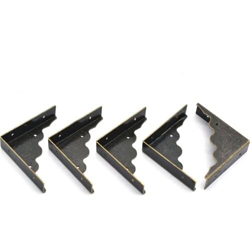 Metal Box Corner Protector Purse End Corner Vintage Look Corner Clip Corner Brackets Edge Safety Guard for Jewelry Box Wooden