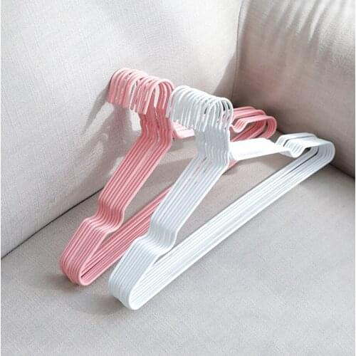 Free shipping 10Pcs of Suit Hangers Multi-Functional Non-slip Portable Clothing Storage Durable Household closet organizer