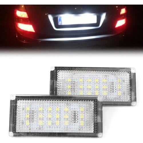 2Pcs White Car License Number Plate Lamp LED Light Indicators For BMW E46 3 Series M3 2004 2005 2006