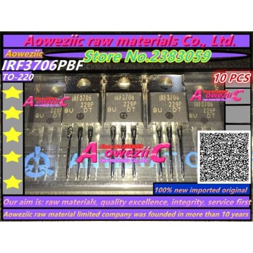 Aoweziic 100% new imported original IRF3706PBF IRF3706 TO-220 field effect of 20V 77A