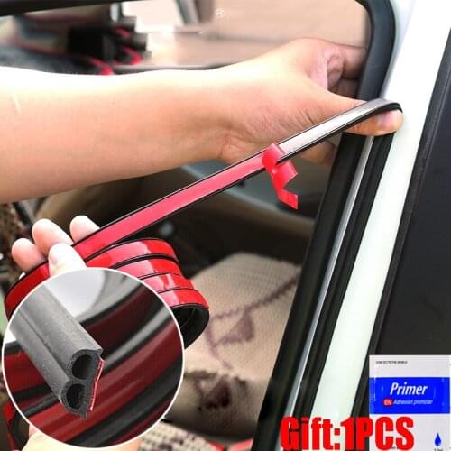B-Shape Auto Seal Strip Car Door Window Trim Edge Moulding Rubber Weatherstrip Soundproof Waterproof Noise Reduction Seal Strip
