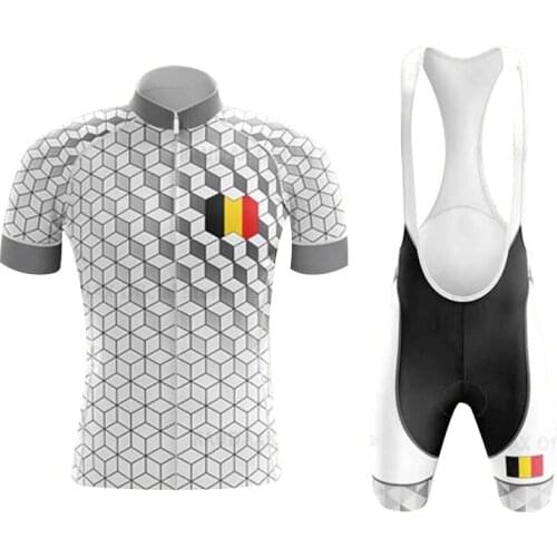 Raudax 2021 Men Summer Cycling Jersey Set Breathable road bIke Cycling Clothing Belgium Flag Maillot Ropa Ciclismo Hombre