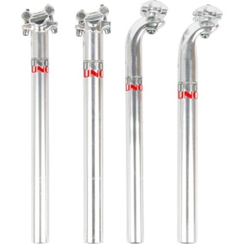 UNO Mountain Bike Ultralight Aluminum Alloy Seat Post 27.2/30.9/31.6*350mm Black/Silver SP-619 Bicycle Seatpost