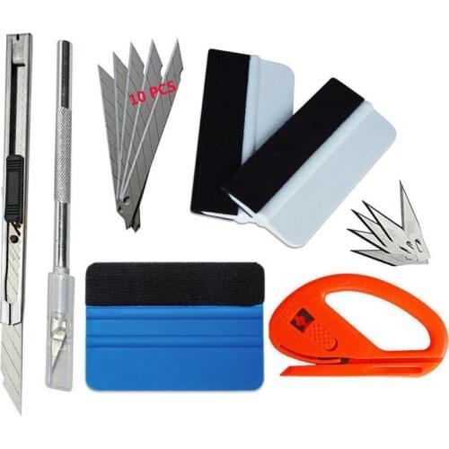 TiOODRE Car Foil Tool Car Wrapping Scraper Car Felt Foil Knife Car Wrapping Squeegee Car Felt Foil Knife Car Accessories