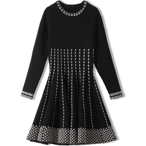 Fashion Striped Dress Women Long Sleeve Bodycon Hipster Harajuku Luxury Korean Style Slim Knitted Mini Draped Elegant Vestidos