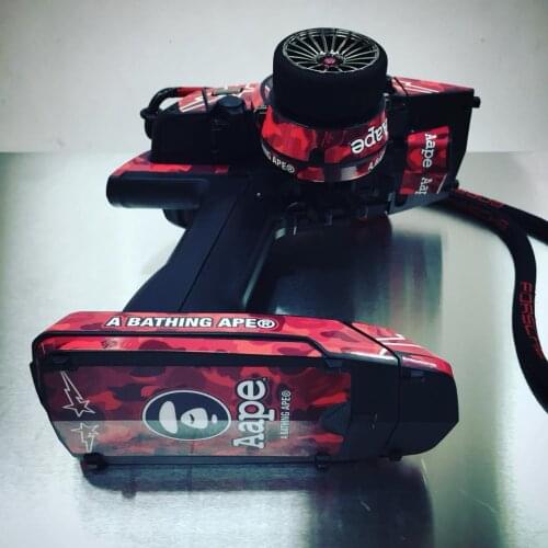 Sanwa M12S/MT44/MT4 /M17 blue red Radio Control Decal