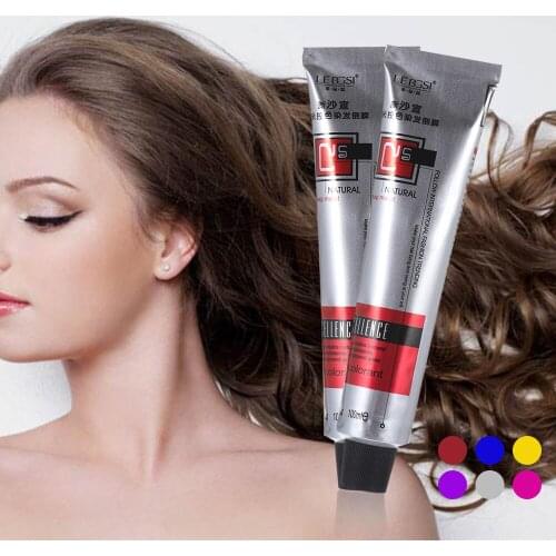 Semi Permanent Hair Dye Tint Natural Hair Coloring Cream Easy To Use 6 Color Temporary Cosplay Wax Hair Care Styling Tool Unisex