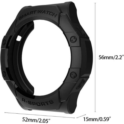 Silicone WatchBand Strap Ring Frame Protective Case Shell Compatible for huawei-GT2 PRO Cover Bumper Watchband 95AF