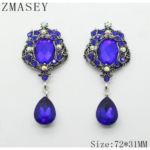 Glass Embellished With Rhinestone Buttons, Wedding Decoration Accessories, Needlework Brooches For DIY Crafts, Ancient Bronze