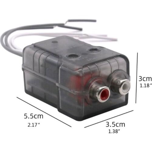 X7AE High Level Speaker Signal to Low Level RCA Adapter High to Low Converter
