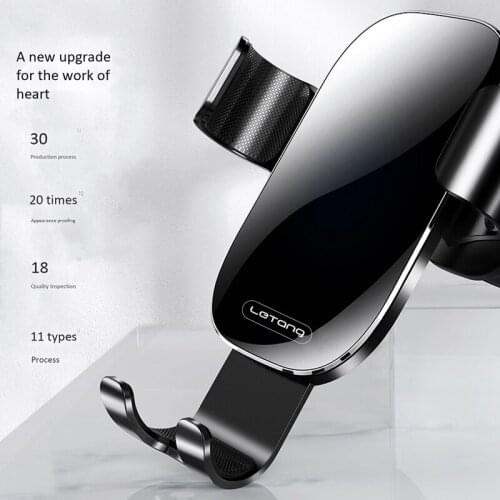 Mirror gravity mobile phone bracket universal support frame for automobile