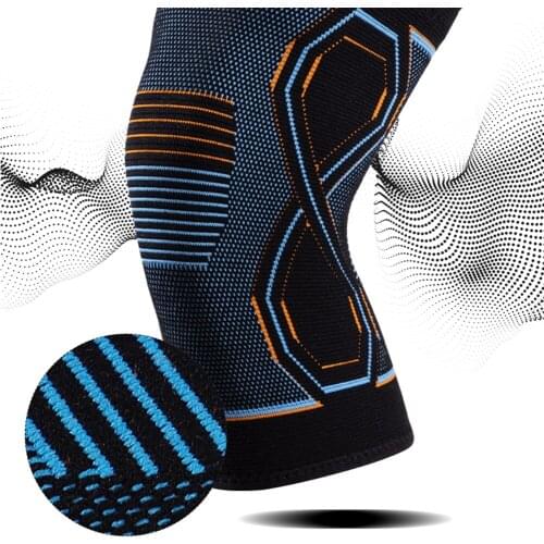 1pcs Knee Pads Patella Compression Protection Knitting Running Outdoor Basket Guard Sports Fitness Brace Nylon Knee Support