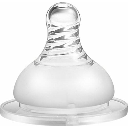 1pc Wide Liquid Silicone Flexible Baby Pacifier Stretchable Transparent Spiral Design Baby Nipple Feeder Mobile Phone Straps