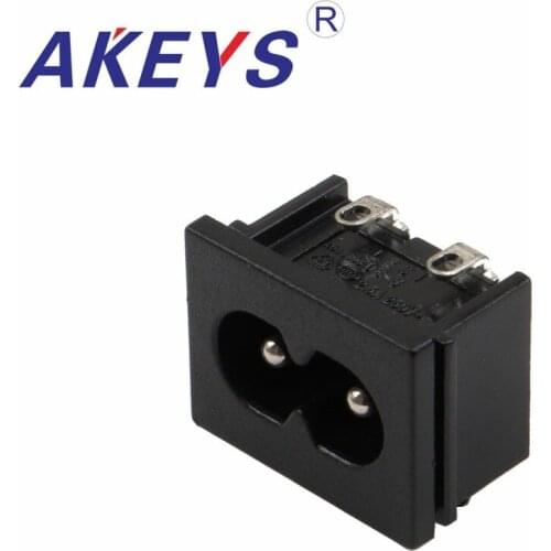 10 PCS AC-018B Female seat 90 - degree patch slotted eight character AC power socket switch
