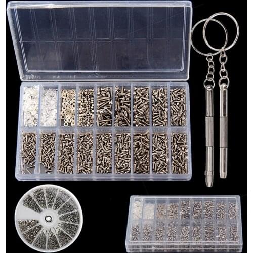 13pcs/set Round 600pcs Glasses Screw Accessory Box / Sunglasses Screw / Nasal Pad Screw / Temple Screw
