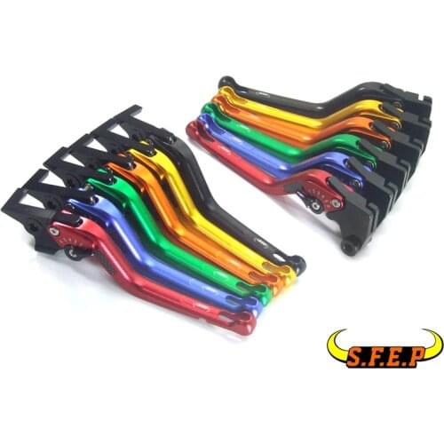 3D Long CNC Adjustable Motorcycle Brake and Clutch Levers with Carbon Fiber Inlay For Yamaha YZF- R1 2009-2014