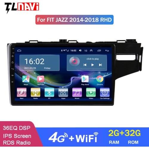 4G LTE 2G RAM 9 Inch Android 10 Car GPS Navigation For RHD Honda FIT Jazz 2014-2018 Right Handed Drive