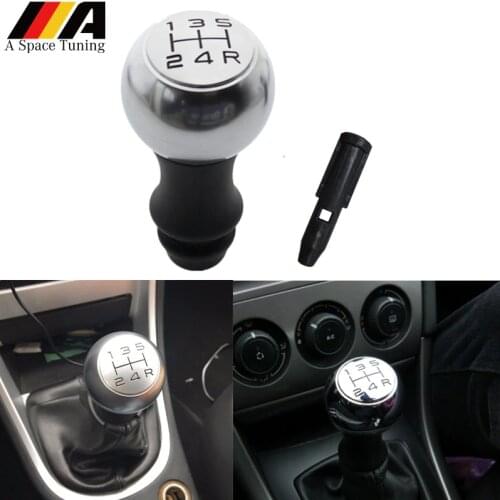 5 Speed VTS Sports Stainless Steel Manual Gear Shift Knob Lever Adapter For Peugeot 106 206 306 406 107 207 307 308 407 Triumph