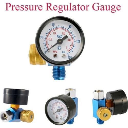 Paint Spray Gun Air Pressure Regulator Air Pressure Airbrush Regulator Gauge Valve 1/4" Paint Spray Oil Water Separator Tool
