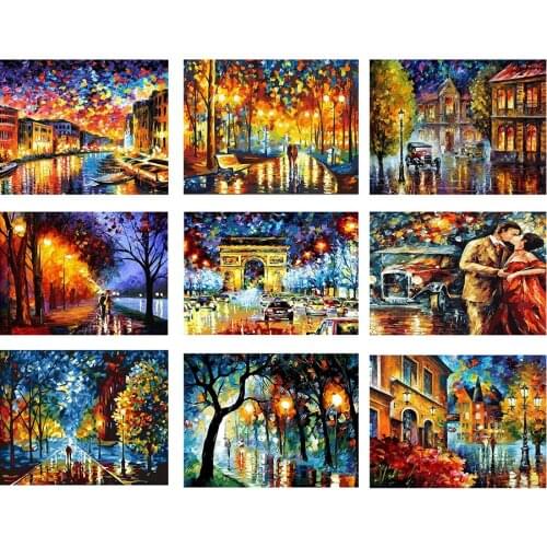 Abstract scenery DIY diamond painting Cross Stitch Home Decor "oil Painting landscape" Embroidery full drill Needlework,Craft