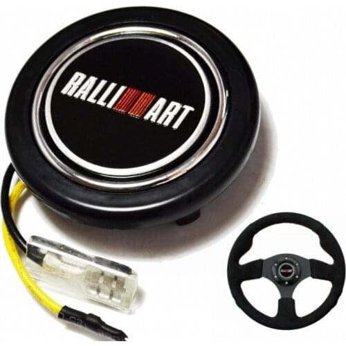 Aluminum Emblem Steering Wheel Horns Button for Mitsubishi