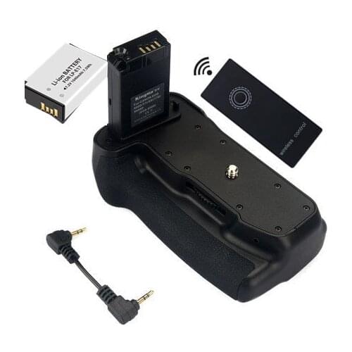 Battery Grip Holder + IR Remote Control+ LP-E17 Battery for Canon EOS 800D/Rebel T7i/77D/Kiss X9i DSLR Camera, LP-E17, LPE17