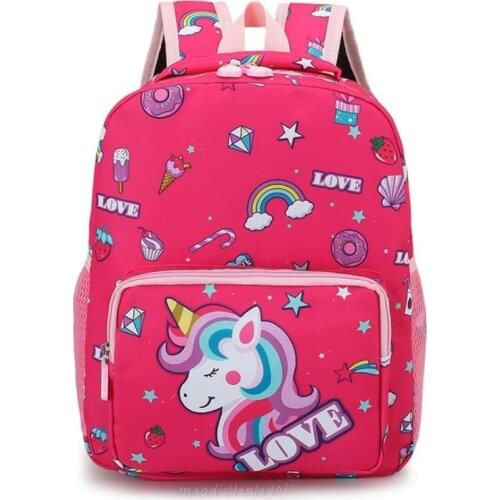 Children Baby Boys Girls Kids Bag Unicorn Pattern Cartoon Backpack Toddler Animal Children Backpacks School Bags