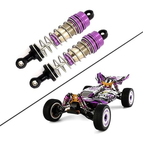 For Wltoy 124019 RC Car Front Rear General Semi-metal Shock Absorbers Shock Damper