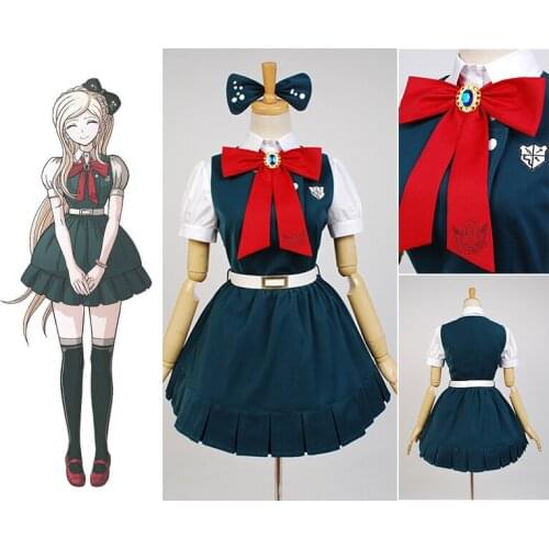 Super Danganronpa 2 Cosplay Sayonara Zetsub Gakuen Sonia Nevermind Cosplay Costume Dress Skirt Halloween Costume