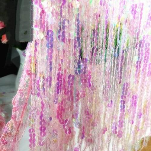3M/Lot tassel lace accessories material sequin fabric for home decoration TX1006