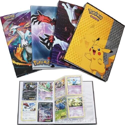Fashion Cards Cartoon Anime Pocket Monster Pikachu Holder Album Toy Collection Pokemon Cards Album Book Top for Kids Gift