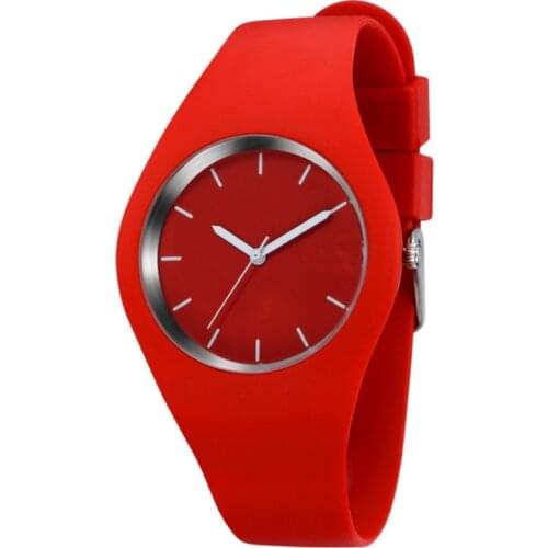 Fashion Band Silicone Waterproof Clock Sport Wristwatches Women Casual Quartz Watch Men Watches Montre Femme Reloj MujerRelojes
