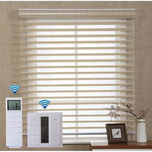 Motorized Shangri-la blinds, remote control shangri-la blinds, free shipping,Width 1.0m, Height 1.0-1.5m, or customized