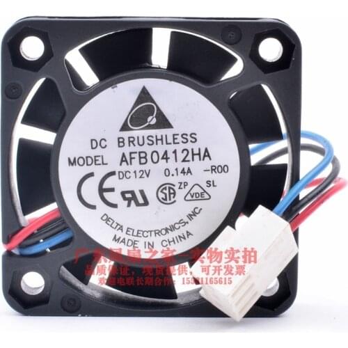 Original 12V 0.14A 4010 4CM double ball bearing cooling fan AFB0412HA