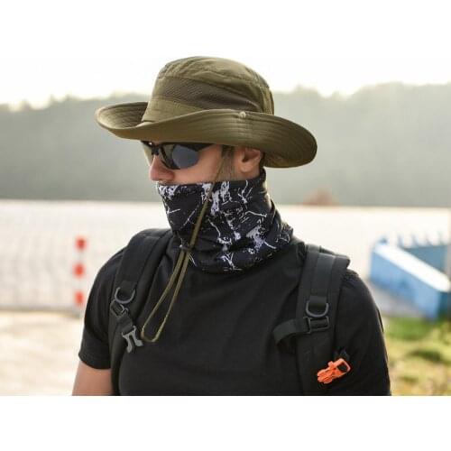 Bucket Hat Man Anti-UV Sun Protection Windproof Outdoor Summer Hats Panama Men Fishing Jungle Hat Sombrero Cubo Drop shipping c