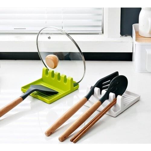 Kitchen Organizer Pot Lid Rack Spatula Holder Pot Lid Shelf Cooking Dish Rack Pan Cover Stand Kitchen Tools
