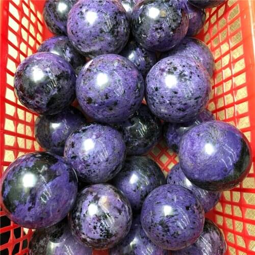 Natural Charoite Sphere Little Ball Reiki Crystal Healing Stone Home Decoration Ornament Jewelry Gift