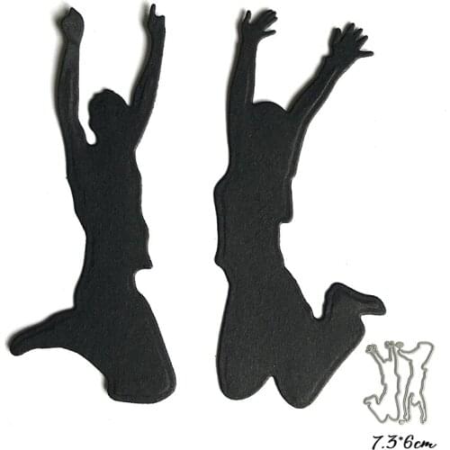 Jump People Metal Cutting Dies Scrapbooking Die Cuts For DIY Embossing Album Paper Card Making Stencils