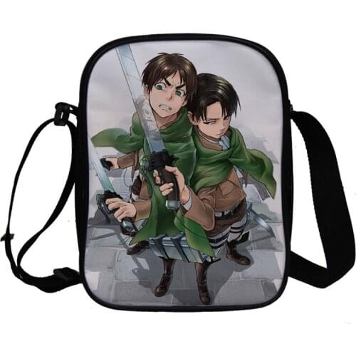 Anime Attack On Titan Customized Genuine Leather Backpacks Mini Kids School Bags Kawaii Portable Travel Sports Rucksacks
