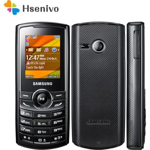 E2232 100% Original Samsung E2232 Mobile Phone 1.77 Inch 0.3MP FM Radio Bluetooth 1000mAh Dual SIM Cards one year warranty