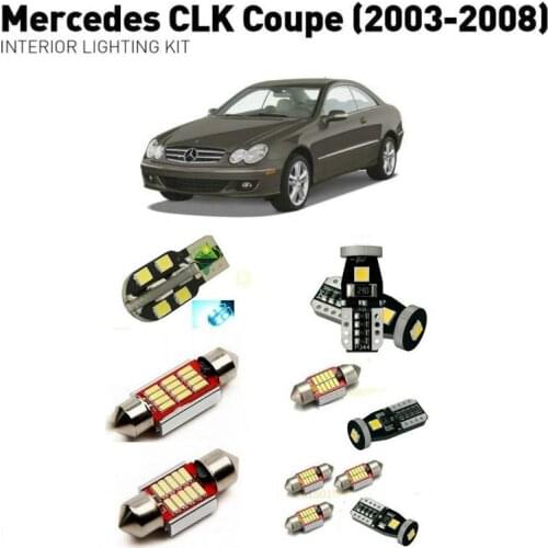 Led interior lights For mercedes clk coupe 2003-2008 13pc Led Lights For Cars lighting kit automotive bulbs Canbus